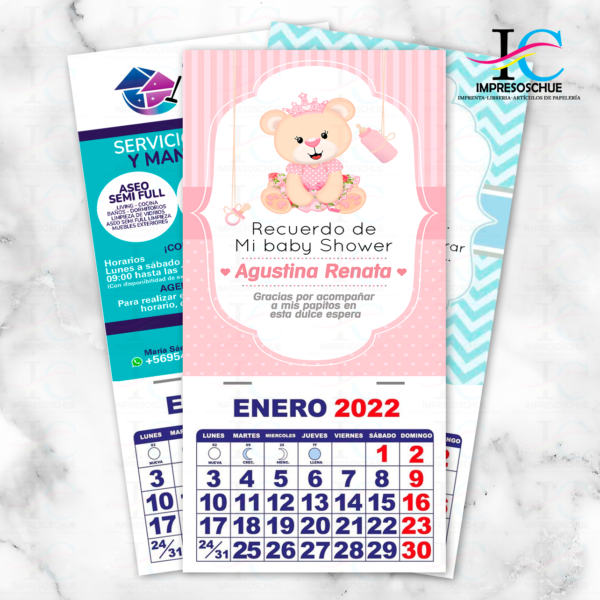 MINI CALENDARIOS IMANTADOS