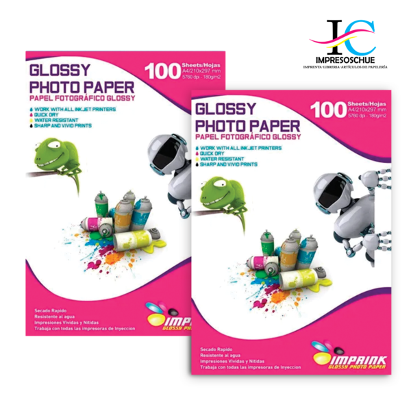 Papel Fotográfico 180gr